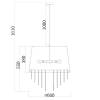 Подвесная люстра Escada Charm 652/5S White фото 2