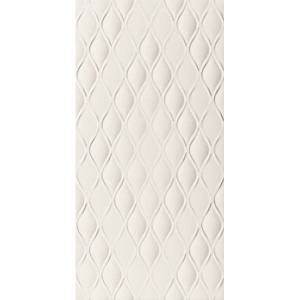 Керамическая плитка Marca Corona 4D Drop White Matt Rett 40x80