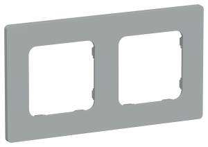 Рамка 2-постовая IEK Flite FI-M22-32-20-K03 серый