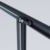 Душевая дверь в нишу Vincea Alpha (Альфа) VPSW-3AL100CLB профиль черный, стекло прозрачное, 100x195 фото 6