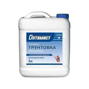 Грунтовка для внутренних работ Оптимист G101 5 л