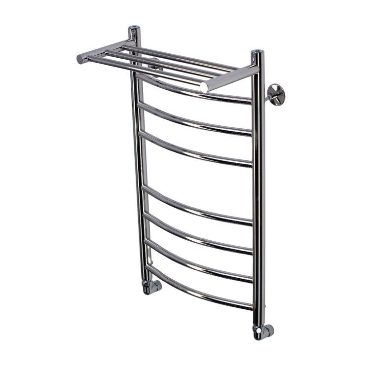 Полотенцесушитель водяной Comfysan Noumi 014025 W-8 80/40 с полкой, хром