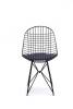 Стул обеденный Stool Group Eiffel AFR-18B-P1 BL/BL с черной подушкой фото 4