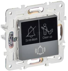 Кнопка звонка IEK Skandy SK-V14-2-10-K03 серый