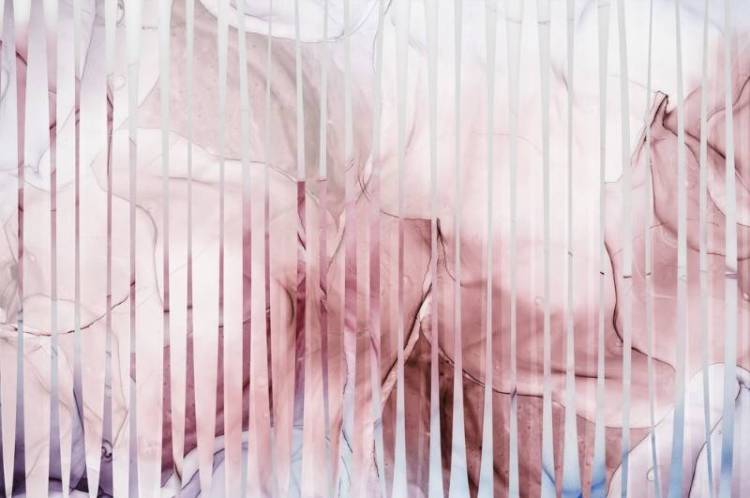 3D Фотообои Artegrafico «Флюидная абстракция с турмалинновыми гранями» IN-010 песок