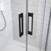 Душевой уголок Radaway Idea KDD 90х80 см стекло прозрачное, профиль черный фото 6