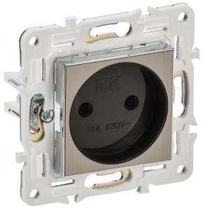 Розетка 1-местная IEK Skandy SK-R10-10-K50 никель