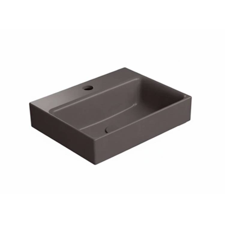 Раковина GSI Nubes 9684116 40 см, коричневая матовая