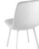 Набор из 4 стульев Stool Group Chilly OS-2011-V seat HLR-14 wl DUAL X4 серебристый, белые ножки, велюр фото 7