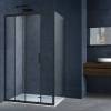 Душевой уголок Vincea Alpha VSR-3AL9012CLB 1200x900, черный, стекло прозрачное фото 2
