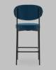 Стул полубарный Stool Group Бриф DD AV 477-C78-9005 (PP) синий, велюр фото 5