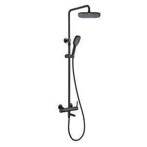 Душевая стойка Bronze de Luxe Avantgarde 2039H черная матовая