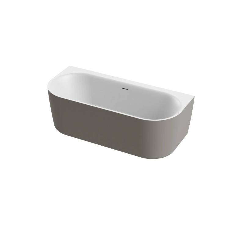 Акриловая ванна Cezares Metauro METAURO-INT-Wall-180-80-60-G-W-MATT 180x80 серая матовая