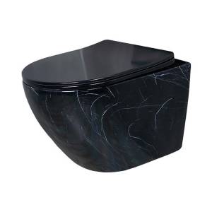 Унитаз подвесной Gid Convexo 62227Y Bs2198 черный глянцевый