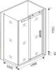 Душевой уголок Good Door Galaxy WTW+SP-C-В 130x100, профиль черный фото 5