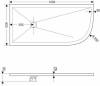 Поддон для душа RGW Stone Tray ST/AL-0128W 80х120 с сифоном фото 5