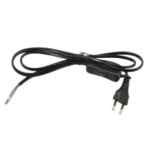 Шнур сетевой с вилкой и выключателем Uniel UCX-C11/02A-170 Black