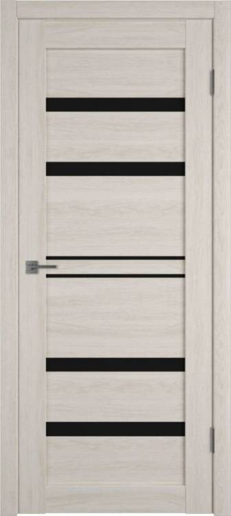Межкомнатная дверь Владимирская Фабрика Дверей Atum Pro 26 Scansom Oak стекло Black Gloss 800x2000