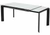 Стол Woodville Cremona 416425 KL-99 белый мрамор матовый/итальянская керамика/черный 180(240)x95x76 фото 5