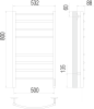 Полотенцесушитель Terminus КС Классик П8 50x80 КС 9003, электрический фото 4