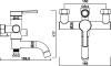 Смеситель для ванны с душем Swedbe Diana 1035B хром фото 7