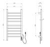 Полотенцесушитель электрический Wonzon & Woghand WW-AL409-MW Белый матовый фото 2