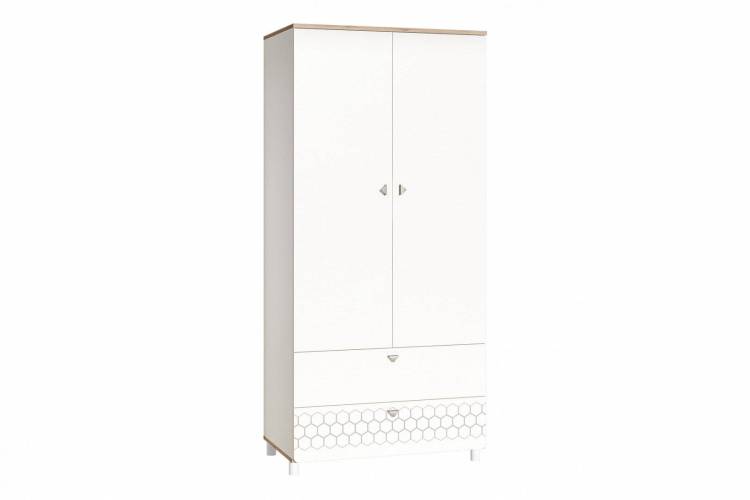 Шкаф Моби Эйп 13.334 ML654873779 Белый PE шагрень, Дуб Белый exclusive OW D4430