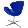 Кресло Bradex Home Swan Style Chair FR 0652 синий, искусственная замша фото 4