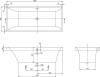 Квариловая ванна Villeroy&Boch Squaro UBQ180SQR2V-01 180x80, альпийский белый фото 18
