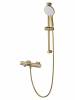 Смеситель для ванны Wonzon & Woghand WW-C2011-A-BG с душевым гарнитуром и термостатом, брашированное золото