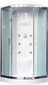 Душевая кабина Royal Bath RB 90HK7-WT-CH с низким поддоном, с сиденьем