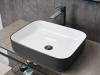 Раковина Gid Geométrico Nc366 52205 белая с черным, 50x39x13
