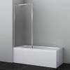Шторка на ванну Wasserkraft Abens 20W01-80BN 80x160 Никель матовый фото 3