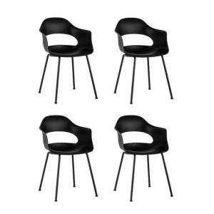 Набор из 4 стульев Stool Group Lady SL-7018K black X4 черный