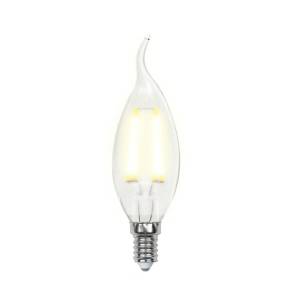 Лампа светодиодная филаментная Uniel Air Dim LED-CW35-5W/WW/E14/CL/DIM GLA01TR