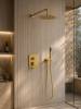 Душевой комплект AltroBagno Юнион (Unione) 040111BG матовое золото