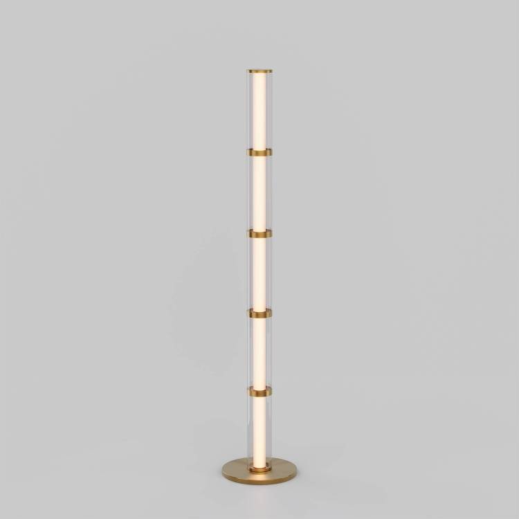 Торшер светодиодный Eurosvet Stark 80537/1 латунь