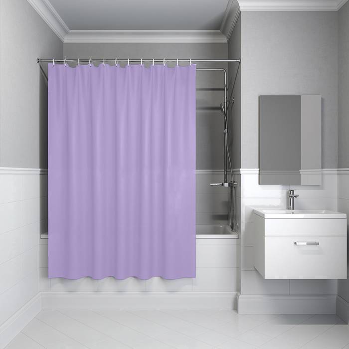 Штора для ванной Iddis Promo P08PE18i11 PE, 200x180, светло-фиолетовый