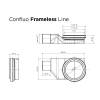 Душевой лоток Pestan Confluo Frameless Line 950 Black Matte фото 6
