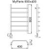 Полотенцесушитель электрический Ника Myfrea My Paris 80/40 левый тэн, хром фото 3