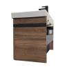 Тумба с раковиной Comforty Соло-90 00-00010979 дуб темно-коричневый с раковиной Адриана 90 фото 5