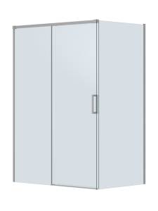 Душевой уголок Cezares PLANE-AH-1-140/90-C-IN профиль сатин, стекло прозрачное, 140x90x195