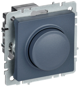 Светорегулятор поворотно-нажимной IEK Brite BR-D20-0600-K35 маренго