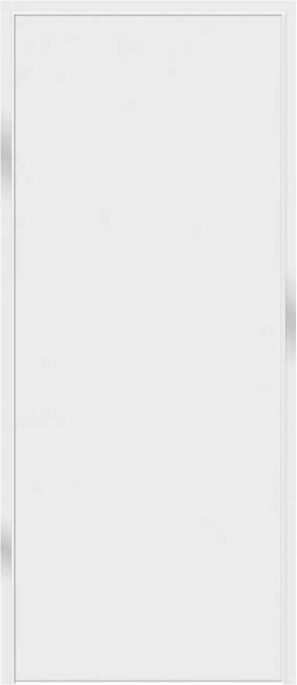 Межкомнатная дверь скрытая VellDoris Извизибл Оптим реверсивное L VD1072437 Полотно Под Покраску, Кромка Алюминий 2100х700