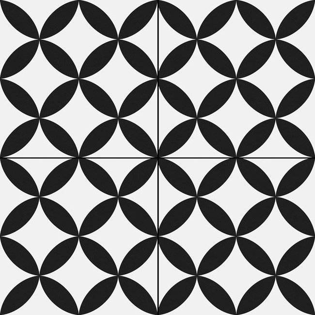 Керамогранит Prissmacer Circle Black Pre-Cut 45x45