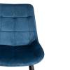 Стул Tetchair Abruzzo (mod. 8060) 19235 синий (HLR 63)/черный 54x62x83 фото 6