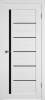 Межкомнатная дверь Владимирская Фабрика Дверей Atum 1 Snow стекло Black Gloss 700x2000