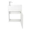 Тумба с раковиной Belbagno Kraft Mini KRAFT MINI-500/260-1A-SO-BO-R 45x25x50 Bianco Opaco подвесная с распашной дверцей, правосторонняя фото 6