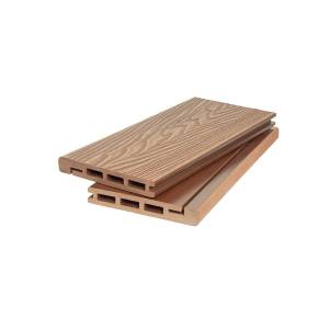Доска для обрамления Polivan Group Singaraja 3D Wood Brushing Песочный ДПК 4000x140x20