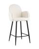 Стул полубарный Stool Group Wave Stripes VB006-2 0917-0006/Fl-100 seat DUAL белый, букле